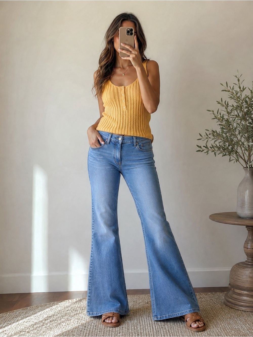 PAIGE Genevieve Flare Jeans Light Wash Stretch Denim Women’s Size 30